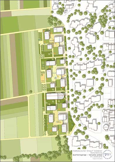 Städtebaulicher Entwurf für gewerbenahen Wohnraum in Leinfelden-Echterdingen