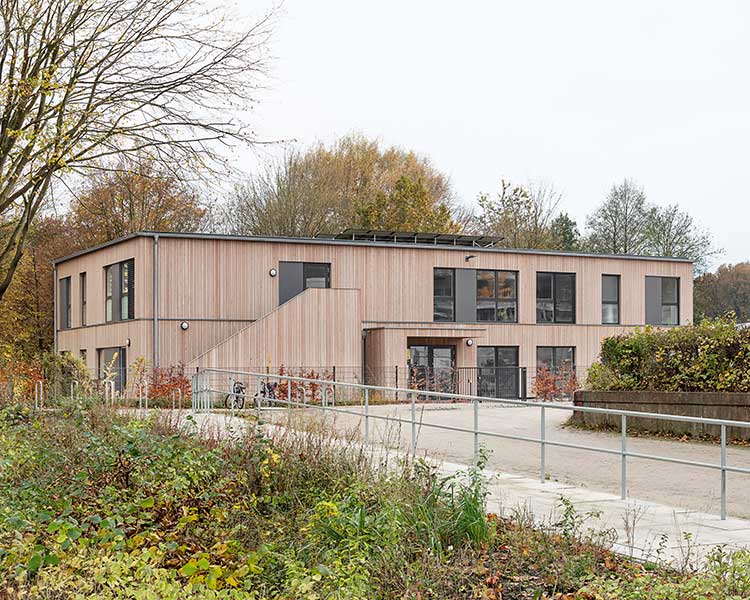 Kindertagesstätte in Holzmodulbauweise, Hamburg-Sinstorf