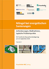 Cover Fachbuch »Mängel bei energetischen Sanierungen« 