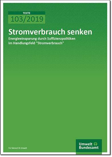 Cover Publikation »Stromverbrauch senken« 