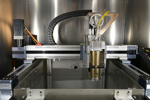 Prüfstand mit einem Laser