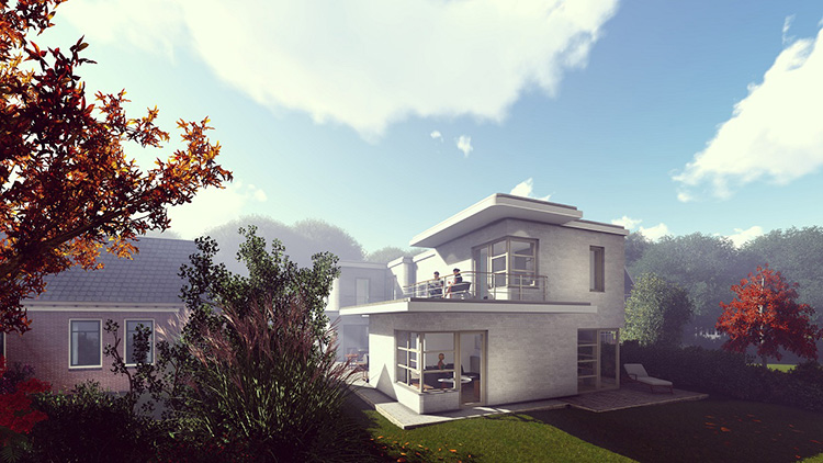 Visualisierung Bauprojekt Wohnhaus Dahlewitz 