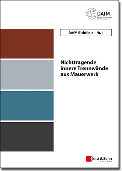 Cover Richtlinie »Nichttragende innere Trennwände in Mauerwerksbauweise« 