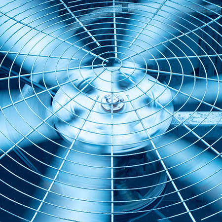 Detailansicht eines Ventilators 