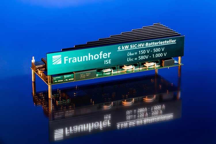 Optimiertes Batterieladegerät für eine Hochvoltbatterie mit 6&nbsp;kW Nennleistung (&copy; Fraunhofer ISE) 