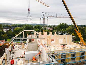 10.000 Holzbauteile für den Campus-Neubau der Universität Witten / Herdecke