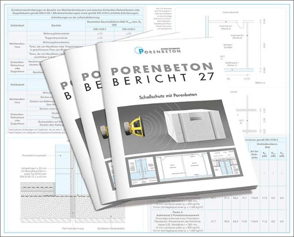 Bauen mit Porenbeton: Kompendium zum baulichen Schallschutz 