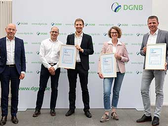 Gewinner der DGNB Sustainability Challenge und der Green Solutions Awards Deutschland