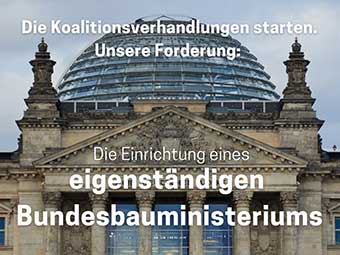 Architects for Future fordert eigenständiges Bundesbauministerium
