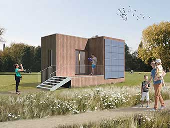 Umweltbewusstes urbanes Wohnen auf kleinsten Flächen