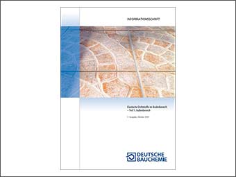 Neue Infoschrift über elastische Dichtstoffe im Bodenbereich außen