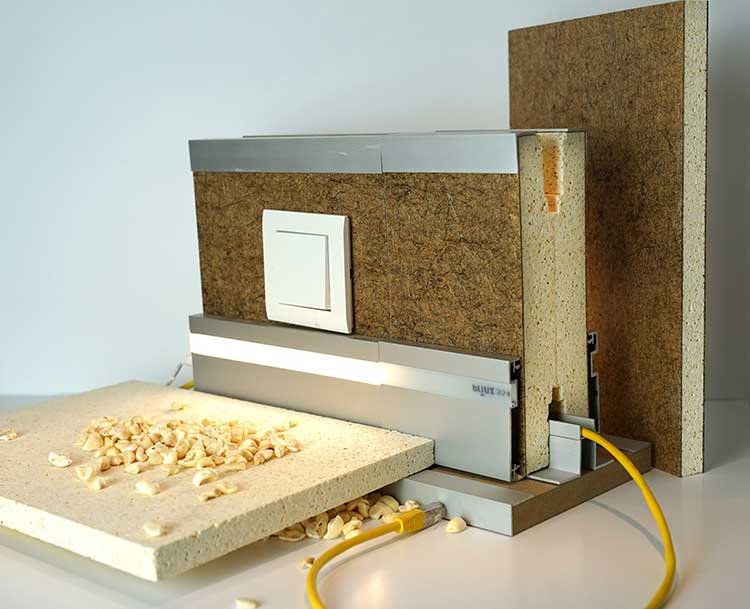 Umweltschonender Hausbau: Paneele und Wände aus Popcorn 