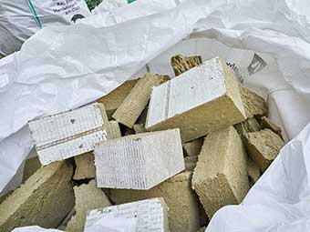 Steinwolleverschnitt professionell recyceln