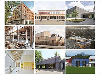 Holzbaupreis Niedersachsen 2022: neun Finalisten im Rennen