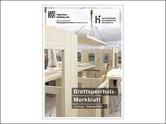 Neues Brettsperrholz-Merkblatt der Studiengemeinschaft Holzleimbau 