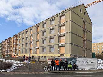 Erste serielle Sanierung in Thüringen vor der Fertigstellung