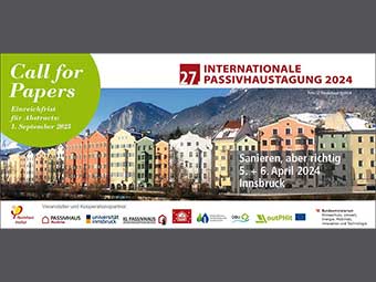 27. Internationale Passivhaustagung im April 2024 in Innsbruck – Call for Papers bis 1. September