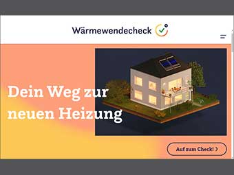 Kostenfreies Online-Tool »Wärmewendecheck« des DBFZ