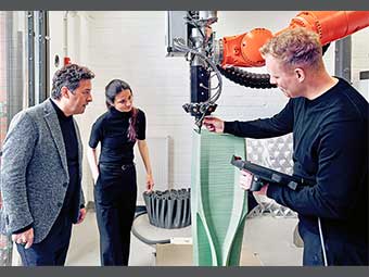 Druck von aufwendigen technischen Bauteilen an der FH Münster